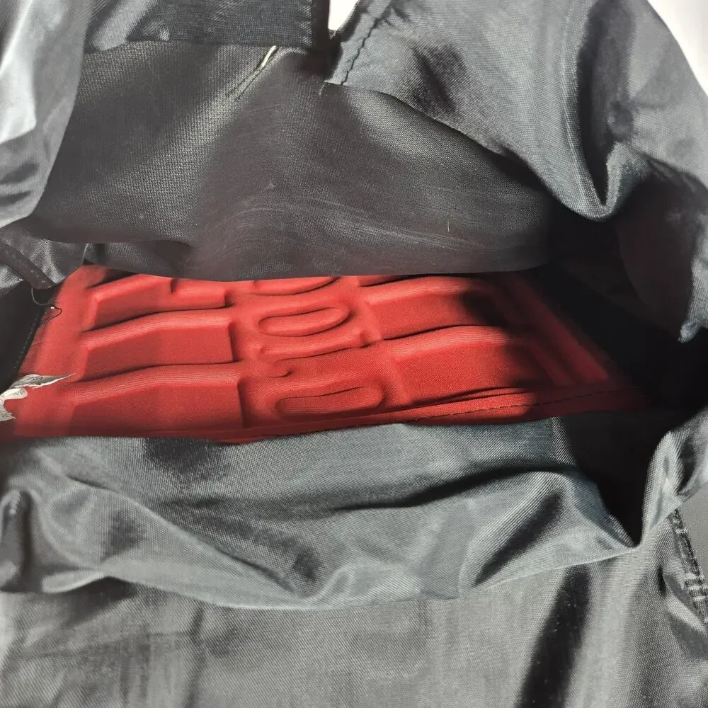 Vintage Marlboro Backpack Red Black‎ Buckle Flap Daypack Padded Back Spellout